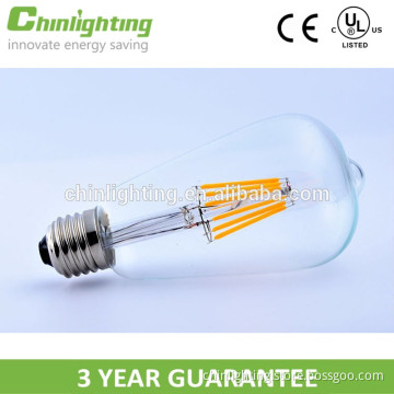 Chinlighitng UL CUL LED Filament Light Bulb ST21 ST64 4W E26 Dimmable Filament Light Lamp